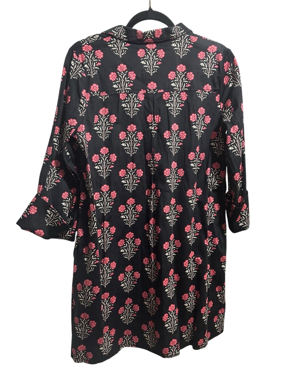 Tuckernuck Black Mini Dress with Pink and white Floral Print size M - Picture 4 of 11